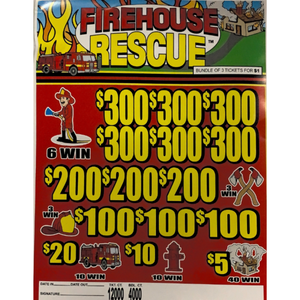 Firehouse Rescue JAR TICKET GAME