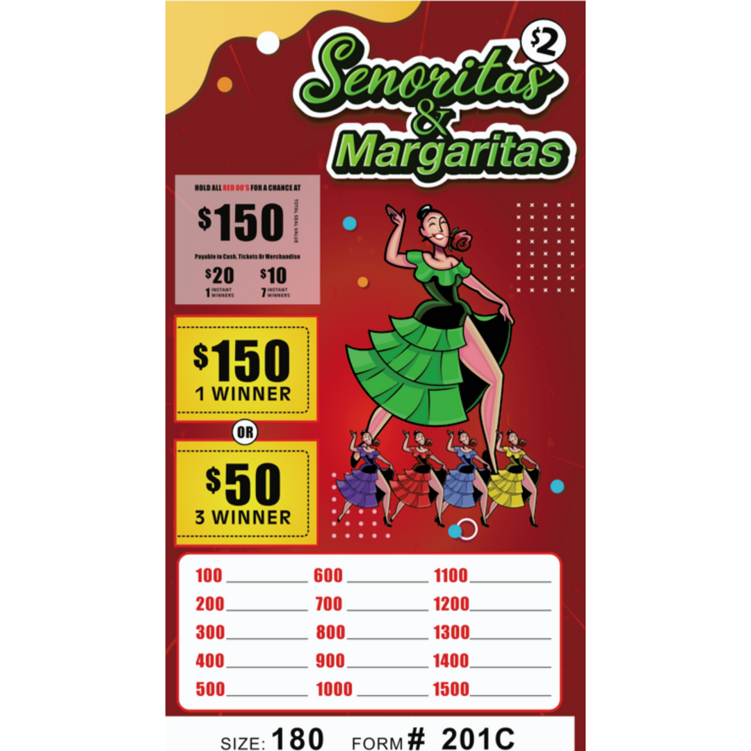 Senoritas & Margaritas - 180 Pull Tabs